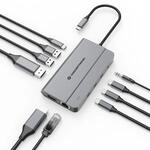 CONCEPTRONIC 10-1 Dock USB-C->HDMI/2xUSB-A/3xUSB-C/100WPD (DONN34G)