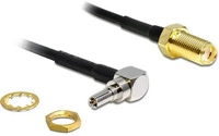 Delock 88466, DeLOCK Adapter CRC-9 Plug 90&deg; > SMA Jack - Antennenadapter - CRC9 -
