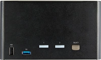 StarTech.com 2 Port Quad Monitor DisplayPort KVM Switch - 4K 60 Hz UHD HDR - DP...