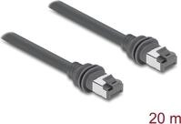 Delock RJ45 Patchkabel Cat.6 kompatibel mit Starlink Gen3 - 20 m grau (90676)