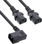 InLine&reg; MCIO Kabel, MCIO x8 auf 2x MiniSAS-HD SFF-8643, 0,75 m (27666B)