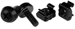 StarTech.com M5 x 12mm - Screws and Cage Nuts - Schrauben f&uuml;r Rack - Schwarz
