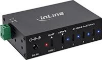 InLine&reg; USB 3.2 Gen.1 Industrie-Hub, USB-C, 4-Port, mit Netzteil (35396D)