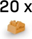 LINDY - LAN-Portblocker - orange (Packung mit 20) (47898)