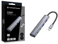 CONCEPTRONIC 4-1 Dock USB-C->2xUSB-C/2xUSB-A/100WPD gr (HUBBIES22G)