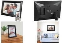 LogiLink Digitaler Bilderrahmen, 265 x 185 mm, schwarz 10.1 IPS Touchscreen & Uhale