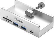 Equip Klemm USB-A3.2-Hub->2xUSB-A/SD/TF/USB-C - Hub - 5 Gbps (128968)