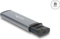Delock USB 5 Gbps Kartenleser mit SD und Micro Slot Aufbewahrungsf&auml;chern f&uuml;r