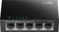 Cudy FS105, CUDY FS105 5-Port 10/100 Metal Switch - Switch - 0,1 Gbps (FS105)