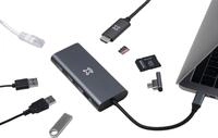 XtremeMac XWH-HUB8-13 Schnittstellen-Hub USB Typ-C 40000 Mbit/s Grau...