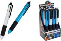 WEDO Vierfarb-Kugelschreiber, radierbar, 12er Display mir Radierer am...
