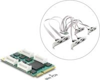 Delock Mini PCIe I/O full size Karte zu 8 x Seriell RS-232 DB9 mit Standard und...