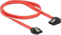 Delock 83964, Delock SATA 6 Gb/s Kabel gerade auf links gewinkelt 50 cm rot (83964)