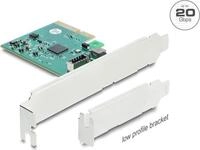 Delock PCI Express x4 Karte zu 1 x intern USB 20 Gbps Typ-E Key A - Low Profile