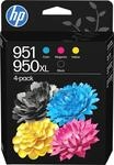 HP Inc. HP 951CMY/950XLBlk Ink Crtg Cmbo 4-Pk (C3WK1AE#LS1)