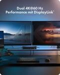 11-in-1 Notebook DockingStation, DL6950 Chip, 2x Video (2x DP/HDMI&reg; 4K@60 Hz), 96 W