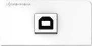 Kindermann Konnect Design Click - Modulares Faceplate-Snap-In - USB2.0 Type B -