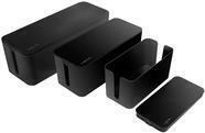 LogiLink Kabelbox, 3 Gr&ouml;&szlig;en, schwarz (KAB0077)