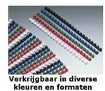 GBC Plastikbinder&uuml;cken CombBind, DIN A4, 28 mm, schwarz rund, 21 Ringe, US-Teilung,