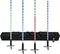 EUROLITE AKKU Slim Tube AIR Set 4x 151 cm RGB LED Effektr&ouml;hren AirW Wireless Tasche