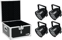 EUROLITE Set 4x LED PAR-56 QCL Short sw + EPS Case (20000323)