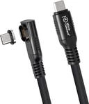 MicroConnect Premium Angled USB4 liquid silicone magnetic cable - Kabel -