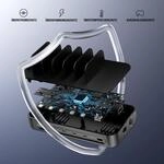 4smarts Ladestation Team 100W 5C/1A inkl. 6 Kabel, schwarz (541805)