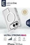Cellularline Ultra Strong MAG Case iPhone Duo Clear (TETRAMAG2IPH18FLDT)