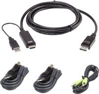 ATEN 1.8M USB Universal Secure KVM Kabel-Kit - 1,8 m - USB - USB - HDMI -...