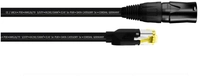 Cordial 15549 RJ45 Netzwerkkabel, Patchkabel CAT 5e S/UTP 3.00 m Schwarz PUR-Mantel 1