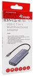 Equip Adapter USB-C->2xHDMI/RJ45/2xUSB-A/USB-C3.2 St/Bu grau (133501)