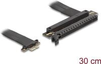 Delock Riser Karte PCI Express 3.0 x1 Stecker zu x16 Slot mit Kabel 30 cm...