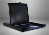Inter-Tech KVM-1708 LED - KVM-Konsole mit KVM-Switch - 8 Anschl&uuml;sse - PS/2, USB -