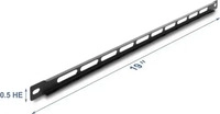 Delock 67459, Delock 19" 0,5 HE Panel mit Kabelbinderbefestigung schwarz -