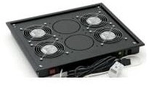 Triton - Rack-L&uuml;ftereinsatz - mit 4 L&uuml;fter, Thermostat - RAL 9005...
