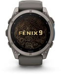 Garmin Fenix 9 - 51 mm, AMOLED Pebble Gray QuickFit&reg;-Silikon-Armband (010-04763-01)