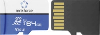 Renkforce RFEmSD64 microSDXC-Karte 64 GB A1 Application Performance Class, v30 Video