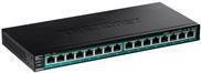 TRENDnet TPE TG161H - Switch - 16 x 10/100/1000 (PoE+) - an Rack montierbar - PoE+