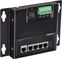 TRENDnet TI-PG50F - Industrial - Switch - nicht verwaltet - 5 x 10/100/1000 (PoE+) -