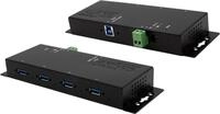 EXSYS GmbH 4-Port USB 3.2 Gen 1 Metall HUB mit 15KV ESD &Uuml;berspannungsschutz,