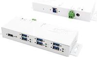 EXSYS EX-1189HMVS-3W Schnittstellen-Hub USB 3.2 Gen 1 (3.1 Gen 1) Type-B Wei&szlig;