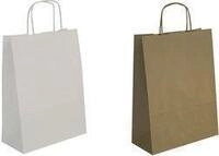 agipa Geschenkt&uuml;te (B)240 mm x (H)310 mm, wei&szlig; Papier-Tragetasche, aus...