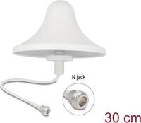 Delock 4G WiFi 2.4 GHz Antenne N Buchse 3 dBi 30 cm RG-58 omnidirektional