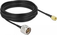 DeLOCK - Antennenkabel - SMA (S) bis N-Anschluss (S) - 10,0m - Koax - Schwarz...