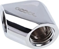 Alphacool 17259, Alphacool Eiszapfen L-Verbinder G1/4 IG auf G1/4 IG - Chrome (17259)