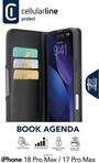 Cellularline Book Agenda 2 Case iPhone 18 Pro Max Black (BOOKAG2IPH18PRMK)