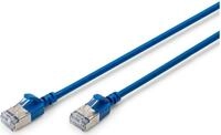 DIGITUS Patchkabel CAT 6A F/FTP Slim 2m blau Kupfer (DK-1632-A-020S-B-10)