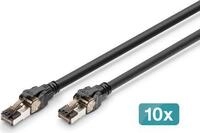 DIGITUS CAT 8.1 S-FTP 05M 10X BLACK CU LSZH AWG 24/7 BLACK 10UNITS...