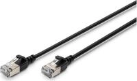 DIGITUS Patchkabel CAT 6A F/FTP Slim 5m schwarz Kupfer (DK-1632-A-050S-BL-10)
