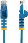STARTECH 25CM BLUE SLIM CAT6 CABLE PACK . (N6PAT25CMBLS10PK)